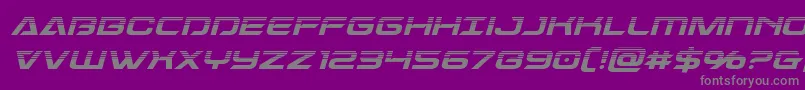 Шрифт Dameronhalfital – серые шрифты на фиолетовом фоне