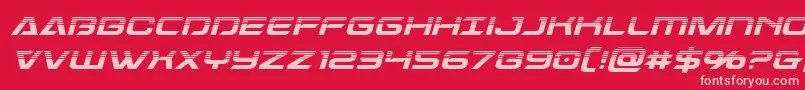 Dameronhalfital Font – Pink Fonts on Red Background