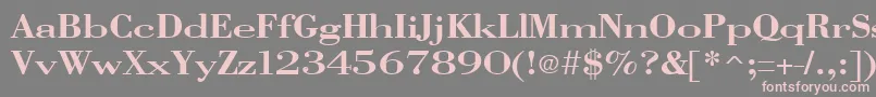 VangardSolidRegular Font – Pink Fonts on Gray Background