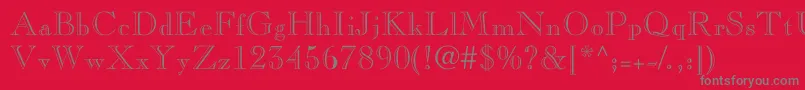 Шрифт Nelsieopenface – серые шрифты на красном фоне