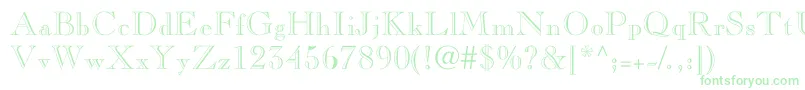 Nelsieopenface Font – Green Fonts on White Background