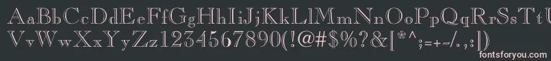 Nelsieopenface Font – Pink Fonts on Black Background
