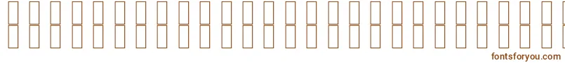 Шрифт SkrHead2Outlined – коричневые шрифты на белом фоне