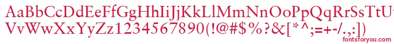 SabonLtRoman Font – Red Fonts