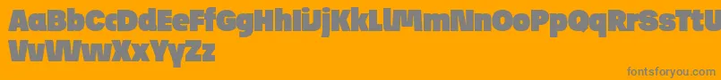 JosefReducedUltra Font – Gray Fonts on Orange Background