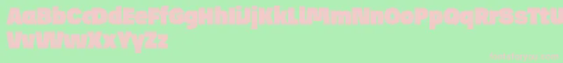 JosefReducedUltra Font – Pink Fonts on Green Background