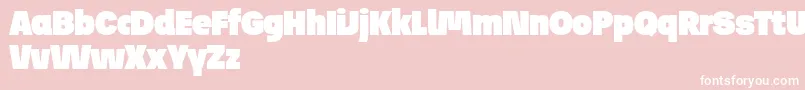 JosefReducedUltra Font – White Fonts on Pink Background