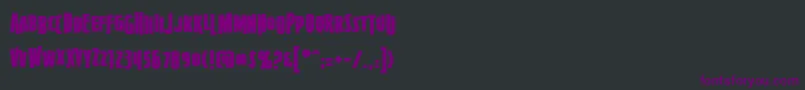 Шрифт Firepowerbb – фиолетовые шрифты на чёрном фоне