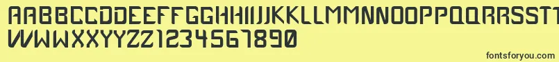 Case1979 Font – Black Fonts on Yellow Background