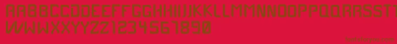 Case1979 Font – Brown Fonts on Red Background