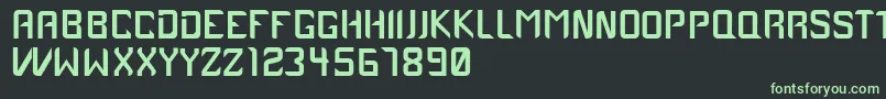 フォントCase1979 – 黒い背景に緑の文字