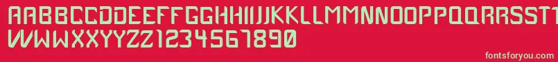 Más sobre la fuente Case1979 fuente Case1979 – Fuentes Verdes Sobre Fondo Rojo
