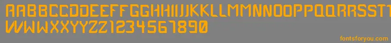 Case1979 Font – Orange Fonts on Gray Background