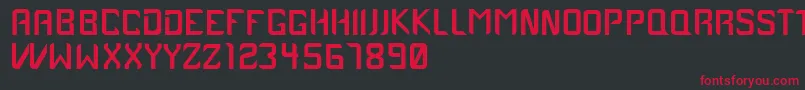 Case1979 Font – Red Fonts on Black Background