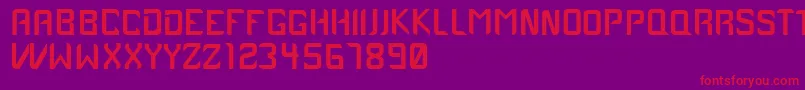 Case1979 Font – Red Fonts on Purple Background