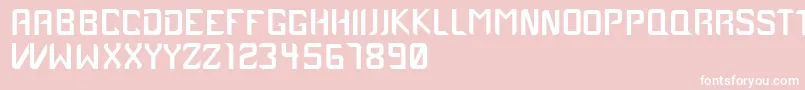Case1979 Font – White Fonts on Pink Background