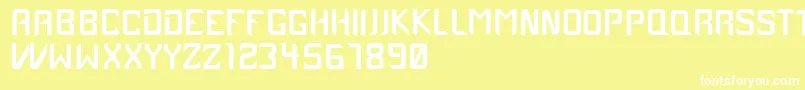 Case1979 Font – White Fonts on Yellow Background