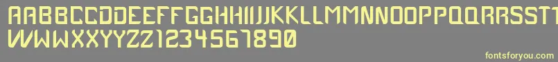 Case1979 Font – Yellow Fonts on Gray Background