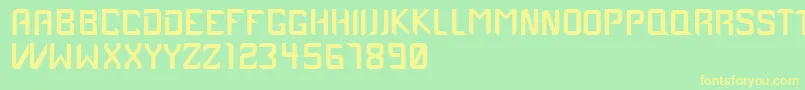 Case1979 Font – Yellow Fonts on Green Background