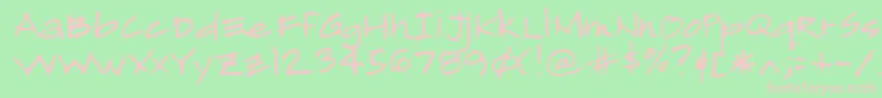 Więcej informacji o czcionce Lehn193 Czcionka Lehn193 – różowe czcionki na zielonym tle