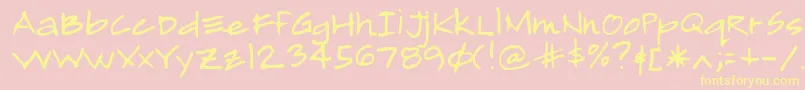 fuente Lehn193 – Fuentes Amarillas Sobre Fondo Rosa