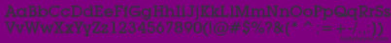 LubalinGraphMediumBt Font – Black Fonts on Purple Background