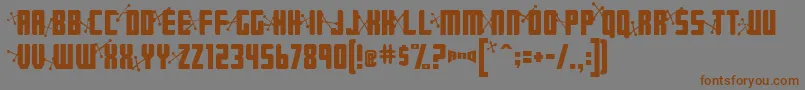 Jetage Font – Brown Fonts on Gray Background
