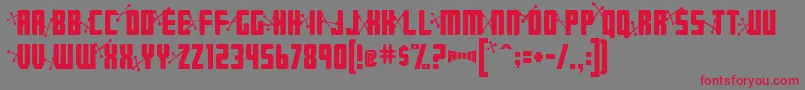 Jetage Font – Red Fonts on Gray Background