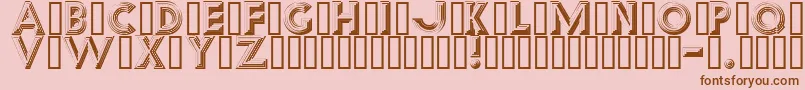 Reverb Font – Brown Fonts on Pink Background