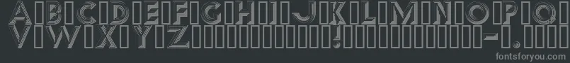 Reverb Font – Gray Fonts on Black Background
