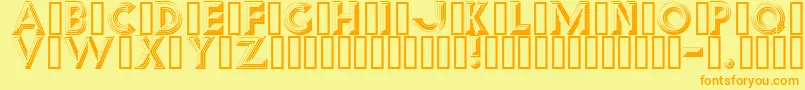 fuente Reverb – Fuentes Naranjas Sobre Fondo Amarillo