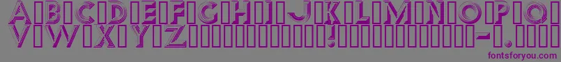 Reverb Font – Purple Fonts on Gray Background