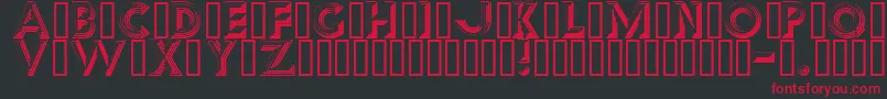 Reverb Font – Red Fonts on Black Background