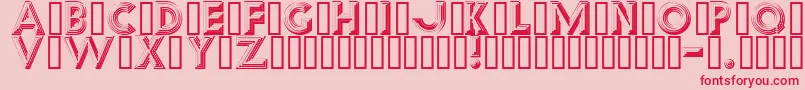 Reverb Font – Red Fonts on Pink Background