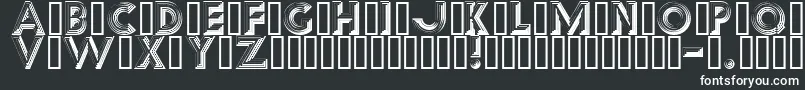 Reverb Font – White Fonts on Black Background