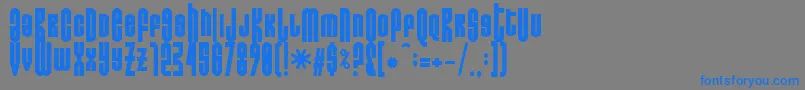 Do Not Eat This Fat Font – Blue Fonts on Gray Background