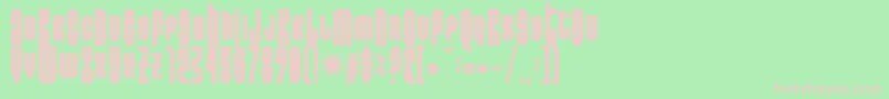 Do Not Eat This Fat Font – Pink Fonts on Green Background