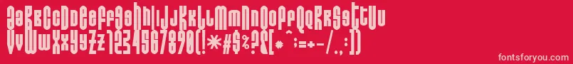 Do Not Eat This Fat Font – Pink Fonts on Red Background