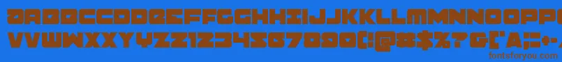 Banjincond-fontti – ruskeat fontit sinisellä taustalla