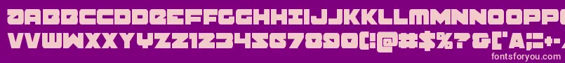 Banjincond Font – Pink Fonts on Purple Background