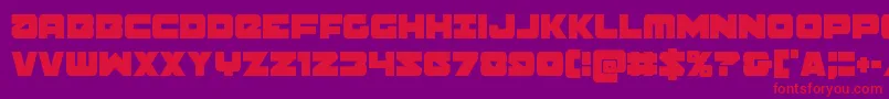 Banjincond Font – Red Fonts on Purple Background