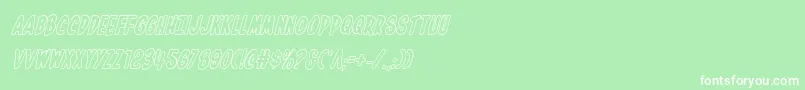 Inhouseeditionoutital Font – White Fonts on Green Background