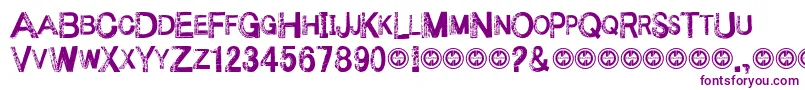 UnderyourbedPersonalUseOnly Font – Purple Fonts on White Background