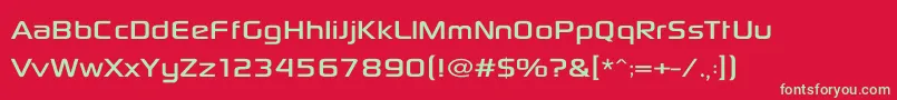 SonySketchEf Font – Green Fonts on Red Background