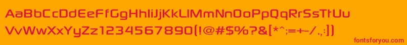 SonySketchEf Font – Red Fonts on Orange Background