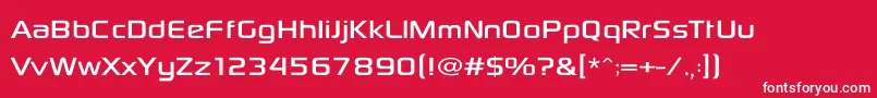 SonySketchEf Font – White Fonts on Red Background