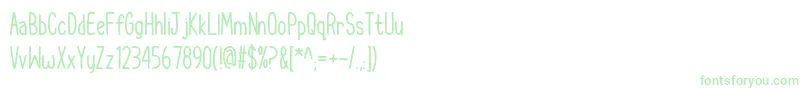 CupcakeSmiles Font – Green Fonts on White Background