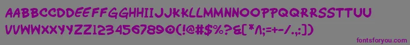 Шрифт Wimp – фиолетовые шрифты на сером фоне