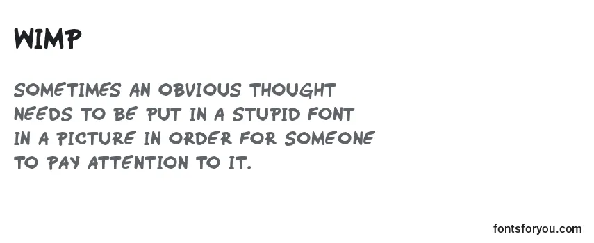 Review of the Wimp Font