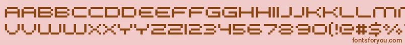 Fffgalax Font – Brown Fonts on Pink Background